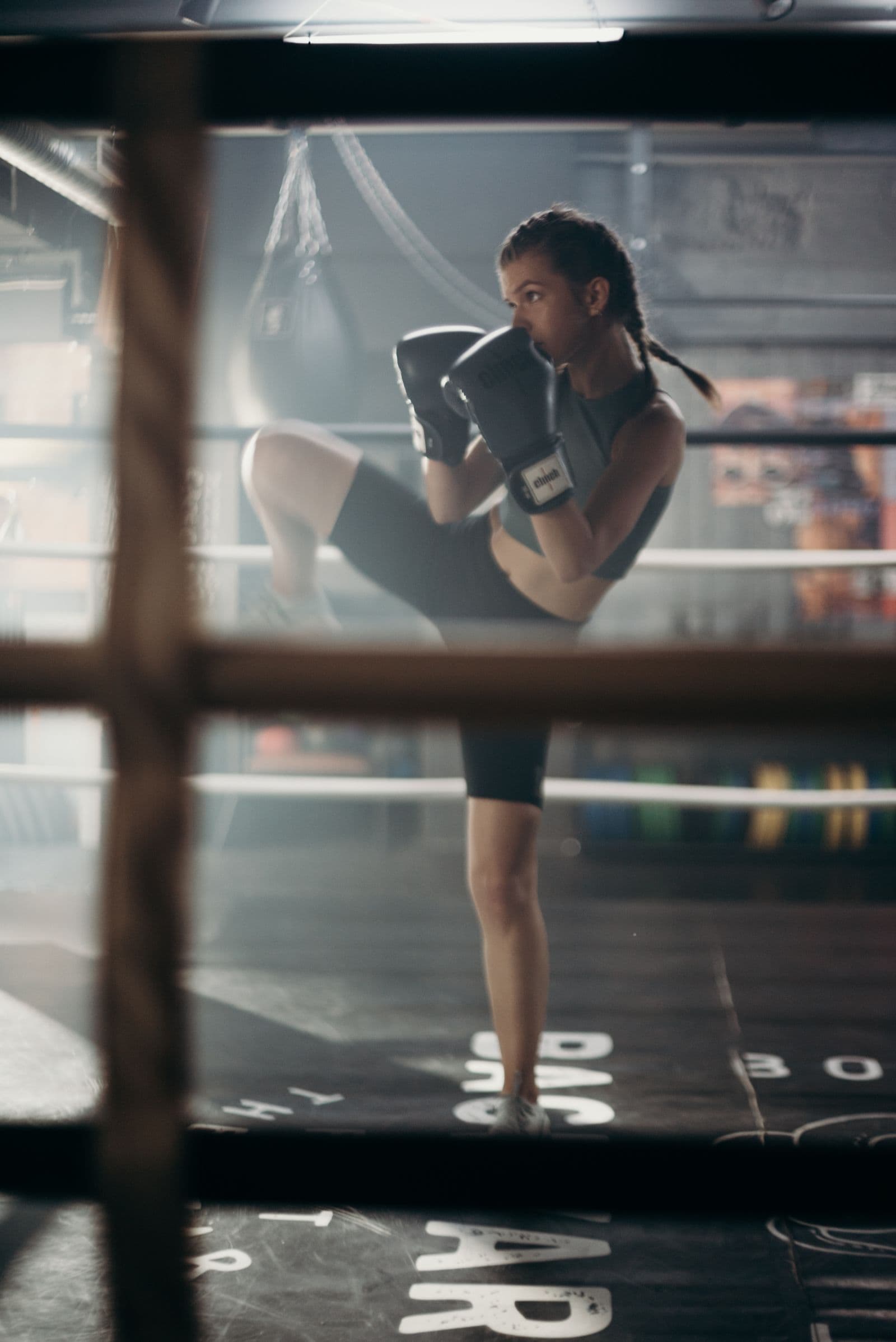 A coach guiding a client through a training session