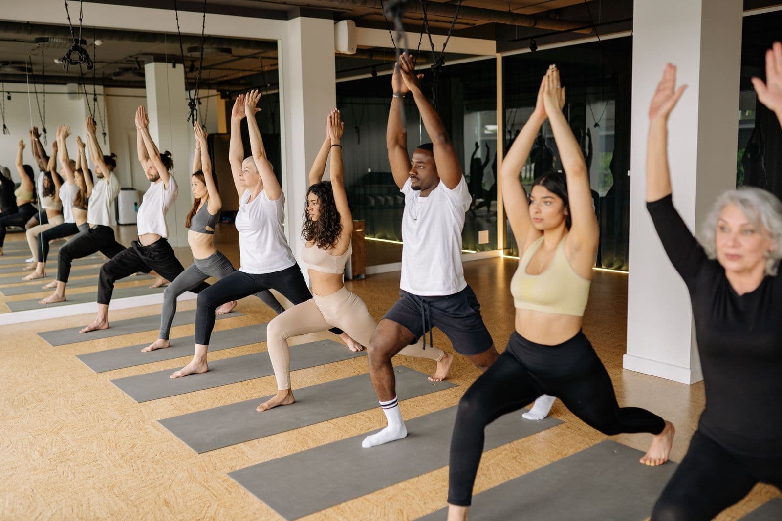 Online fitness class booking page preview
